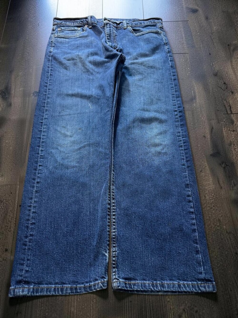 Levi’s 505 Jeans Men’s 38x30 Blue Solid Regular Y2K